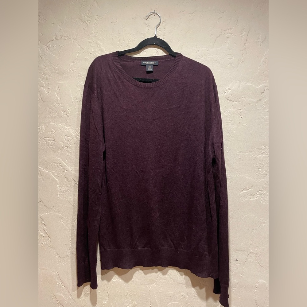 BANANA REPUBLIC Men’s Crewneck Silk Cashmere Pullover Sweater